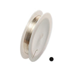 925 Sterling Silver Wire, 18 Gauge, Round, Half Hard, 12FT by CRAFT WIRE