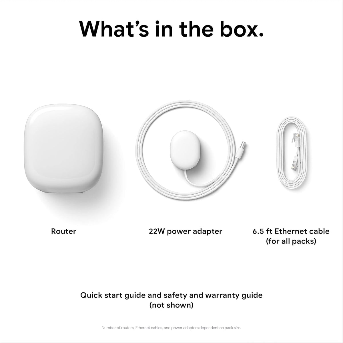 Google Nest WiFi Pro - Wi-Fi 6E - Reliable Home Wi-Fi System with Fast Speed and Whole Home Coverage - WPS - Mesh Router - Non-Retail Packaging - 2 Pack - Fog