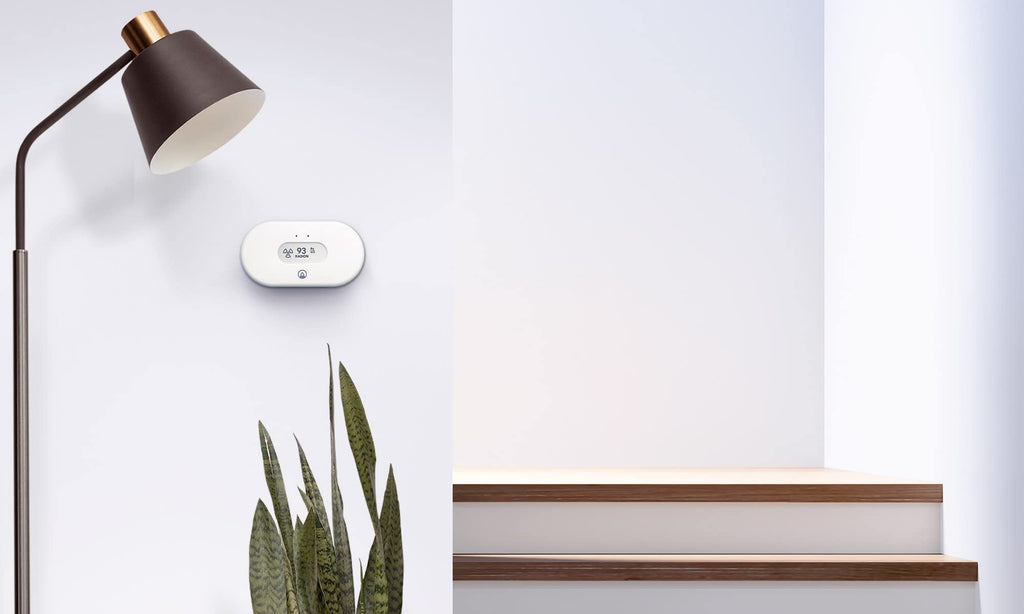 Airthings 2989 View Radon - Radon Monitor with Humidity & Temperature Detector - Battery Powered Mobile APP, WiFi, Alerts & Notifications