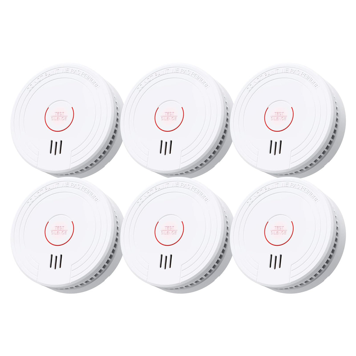 SITERLINK Smoke Detectors Replaceable Battery UL217,GS509A-2NCDR 12pack