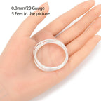 Adabele 20 Feet Real 925 Sterling Silver Half Hard Jewelry Wire, 20 Gauge
