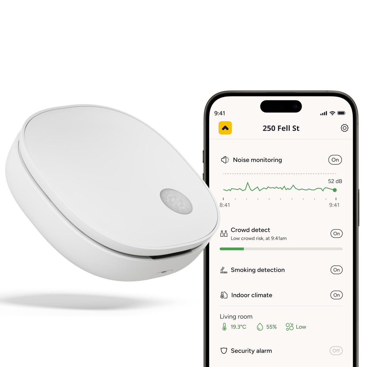 M3 Sensor - Noise, Occupancy & Climate Monitor 12 Month Subscription