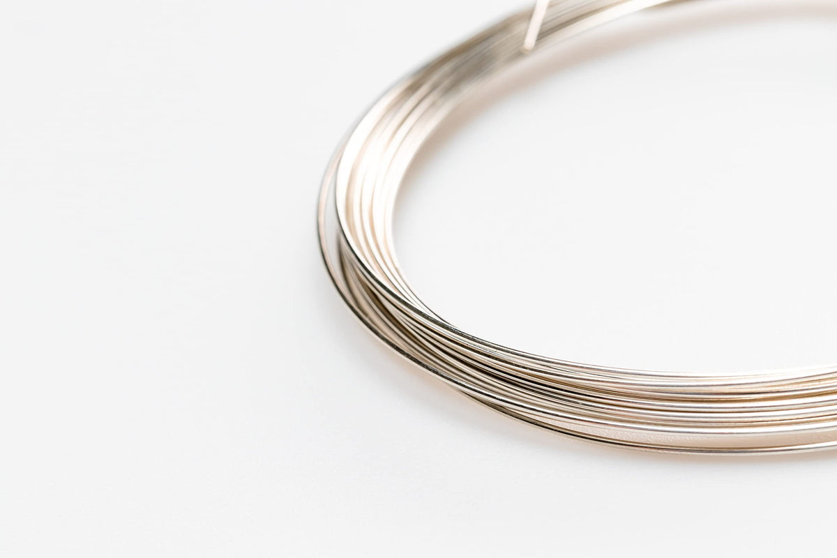 925 Sterling Silver Wire, 21 Gauge, Round, Half Hard, 15FT by CRAFT WIRE