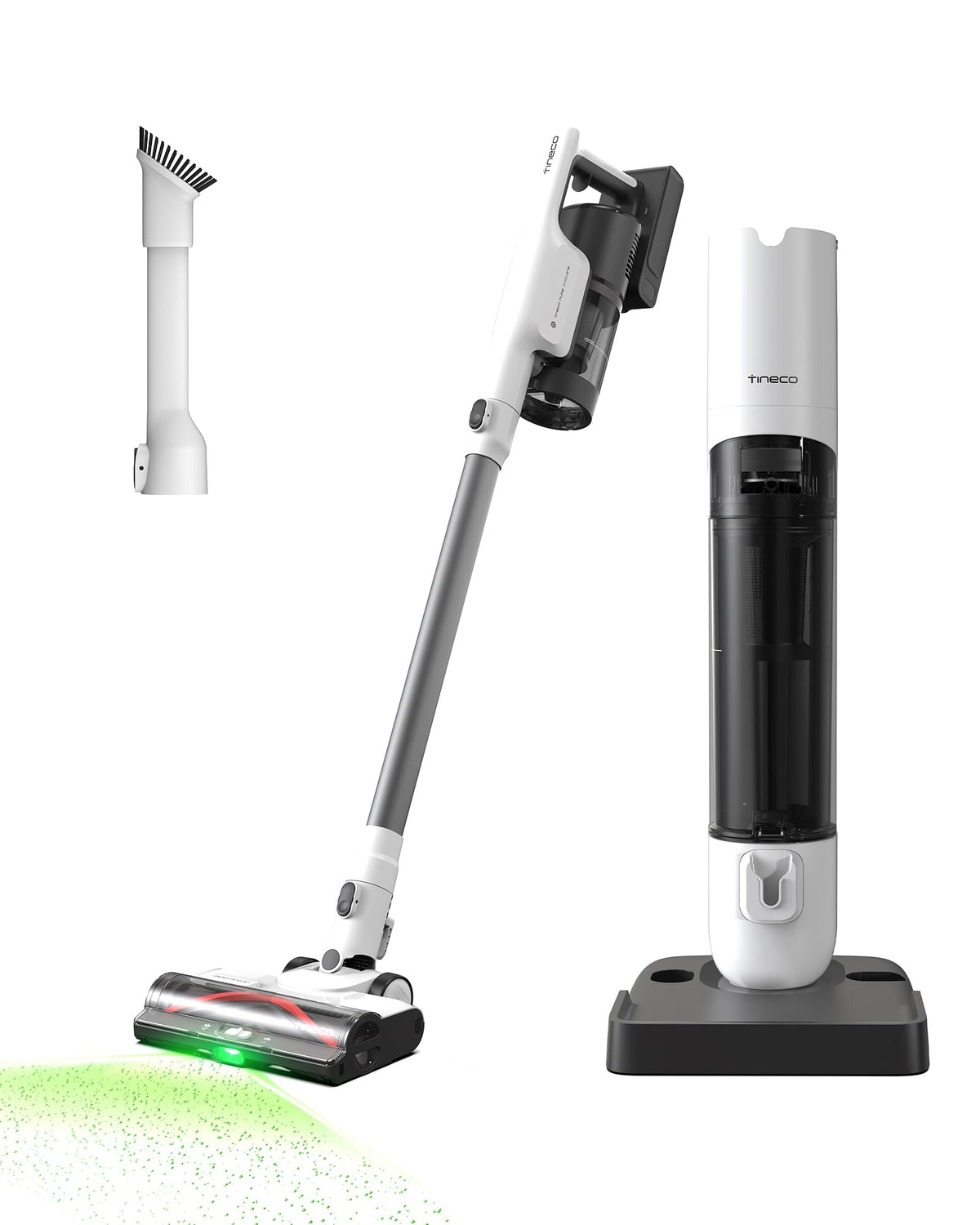 Tineco Pure ONE Station 5 Cordless Smart Vacuum with 2.5L Auto Dust Base, Full-Path Self-Cleaning, 175AW Suction, ZeroTangle Tech, Stick Vacuum Cleaner for Pet Hair, Carpet & Hard Floor