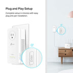 TP-Link AV1300 Powerline Ethernet Adapter WiFi Extender KIT- Passthrough