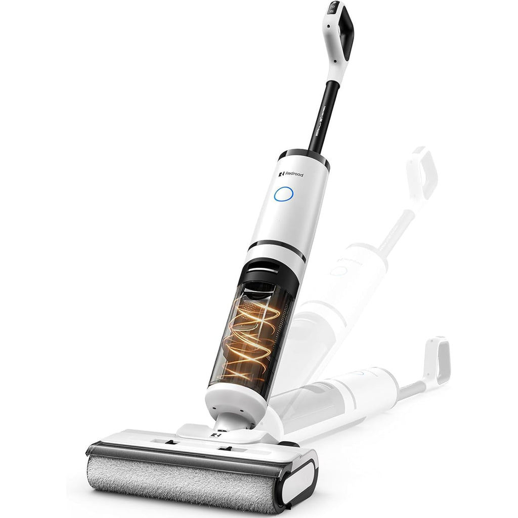 Wet Dry Vacuum Cleaner,22KPa Wet Dry Vacuum Mop with Self-Cleaning,Cordless Vacuum Mop All in One,Up to 75 Mins Runtime,One-Step Self Cleaning,Anti-Tangle Design,SmoothDrive Tech,Lightweight
