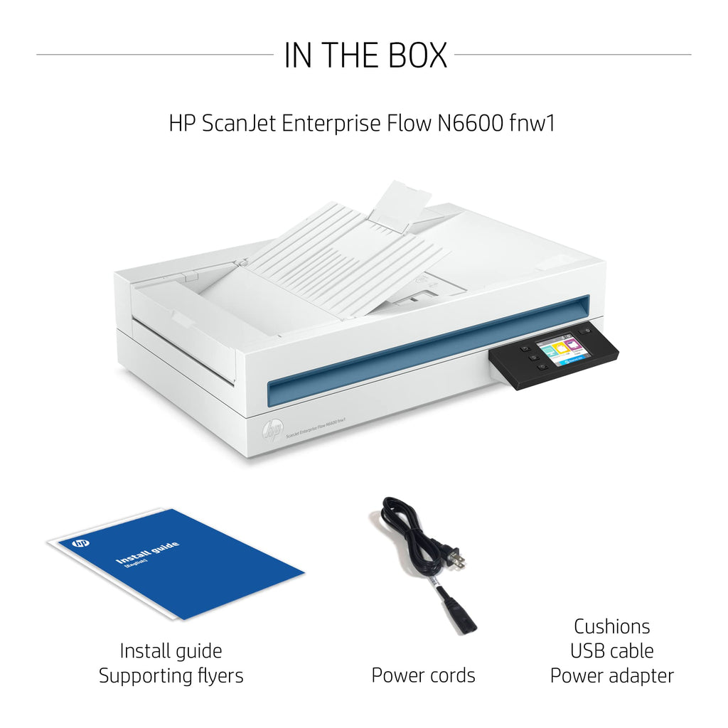 HP ScanJet Enterprise Flow N6600 fnw1 Document Scanner | Wireless