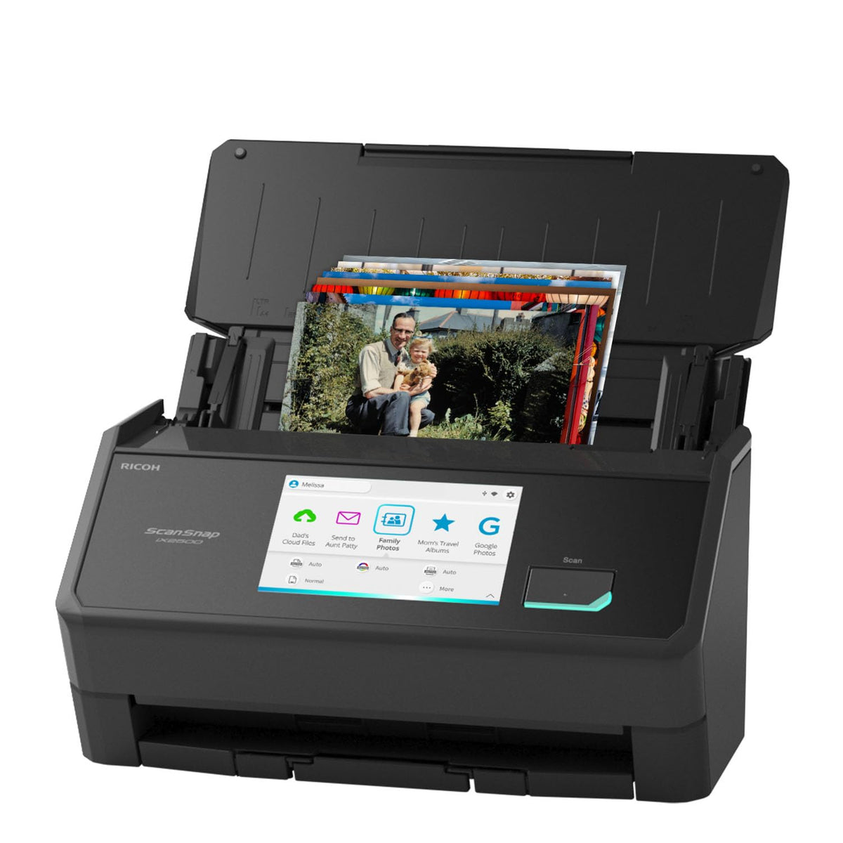 ScanSnap iX2500 Photo Edition Wireless or USB High-Speed Scanner, Black