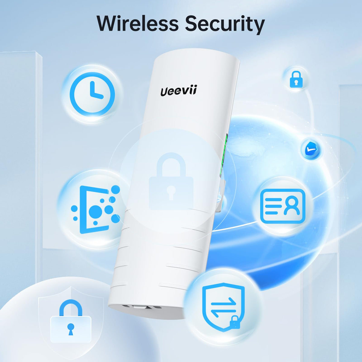 UeeVii CPE452 Wireless Bridge Point to Point Outdoor 5.8GHz WiFi Bridge Kit