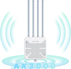 WAVLINK 2026 AX3000 0utdoor WiFi 6 Extender, Long Range Access Point