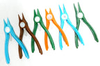 Nylon Pliers Set of 6 for Jewelry Making, Non-Marring Plastic Jaw, Assorted Shapes, for Beading, Wire Wrapping, and Crafting