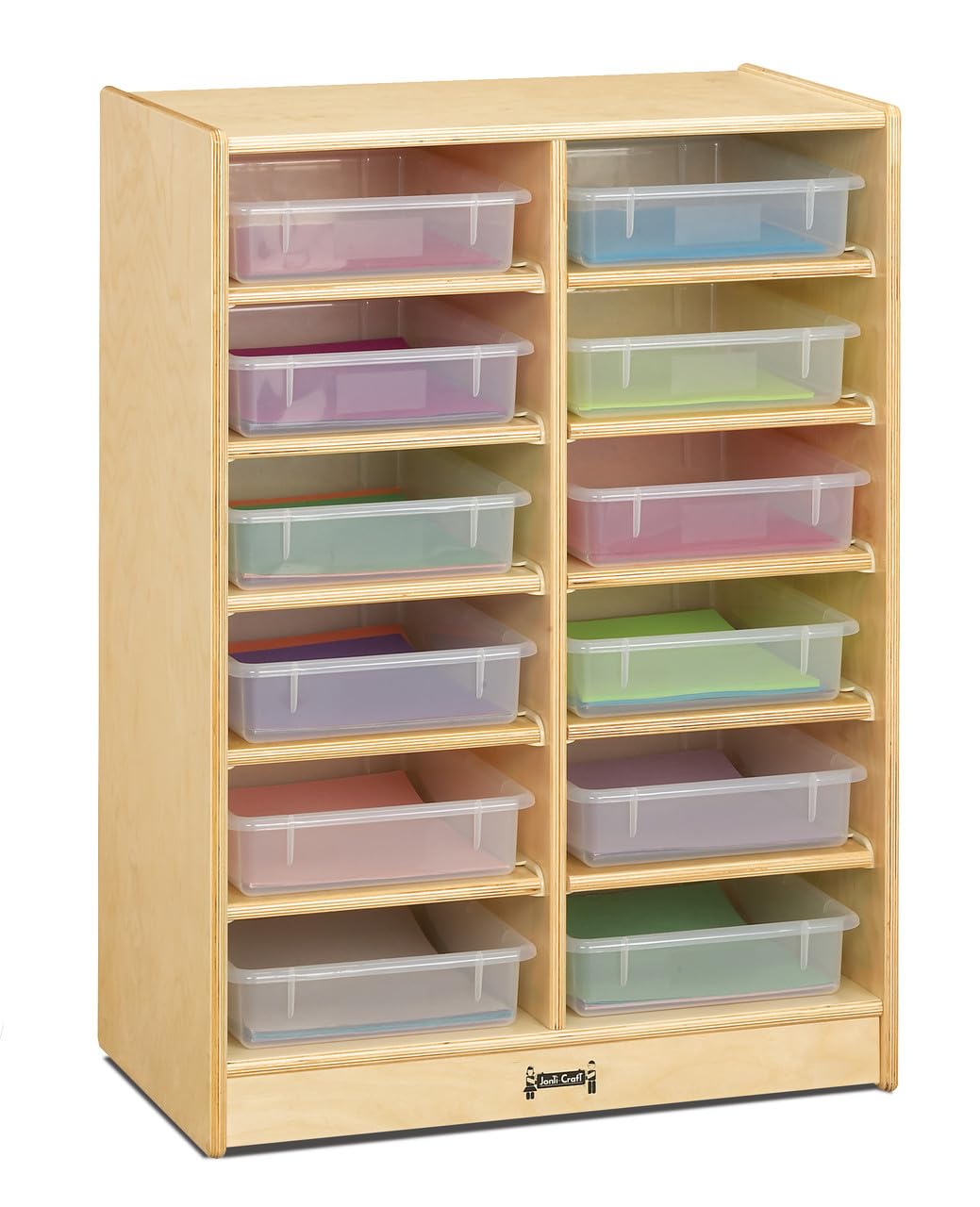 Jonti-Craft 0612JC 12 Bins Mobile Storage Without Bins