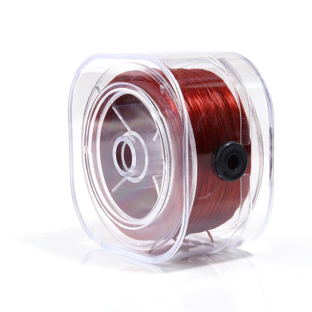 Elastic String for Bracelets 0.8mm Strong Beading Cord Colorful Flat Rope Thread DIY Jewelry Making 90M per Roll(Pink)