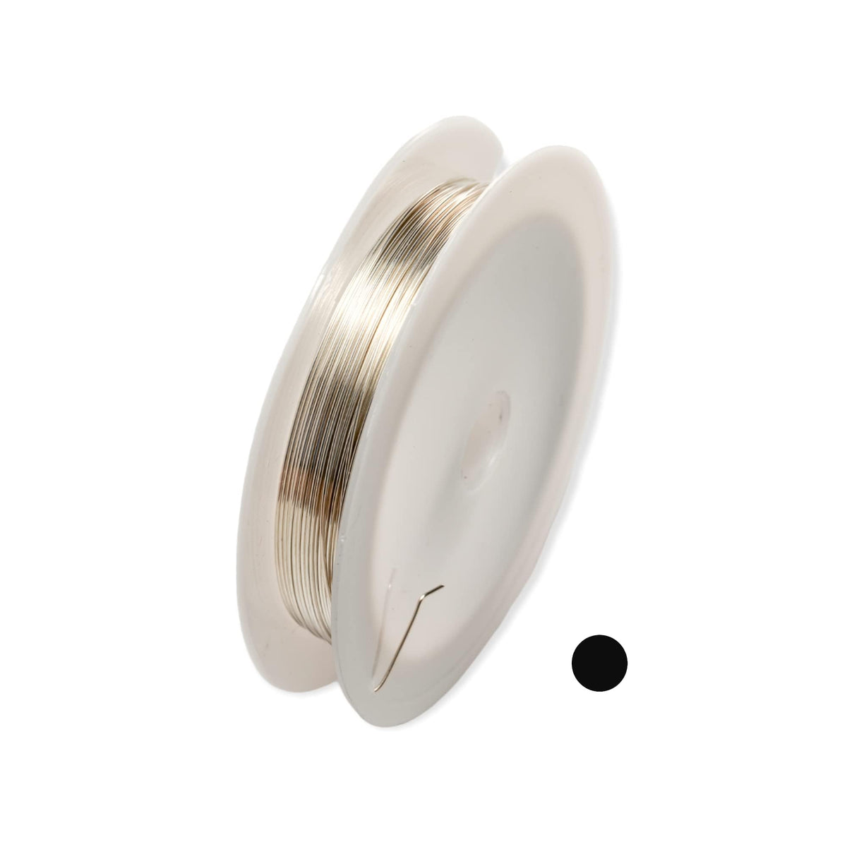 925 Sterling Silver Wire, 21 Gauge, Round, Half Hard, 15FT by CRAFT WIRE