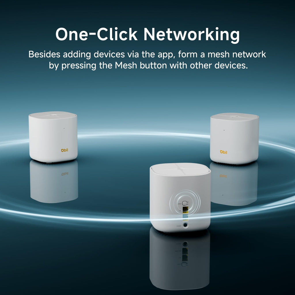 AX1800 WiFi 6 Mesh System - Covers 6500 sq ft and 150+ Devices, 3-Pack