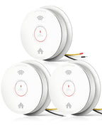 SITERWELL Smoke & CO Detector Interconnected, Hardwired & AA Battery