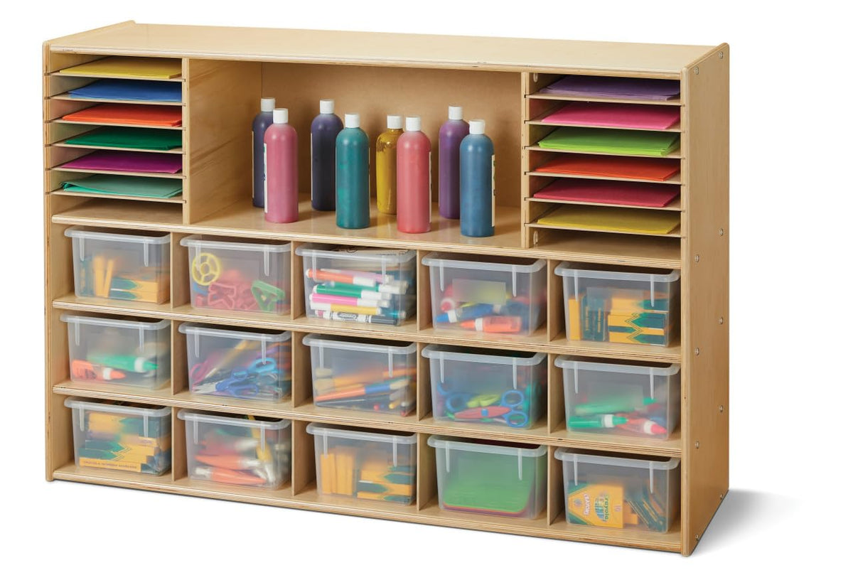 Jonti-Craft YoungTime 7030YT Sectional Cubbie-Tray Storage, Without Bins
