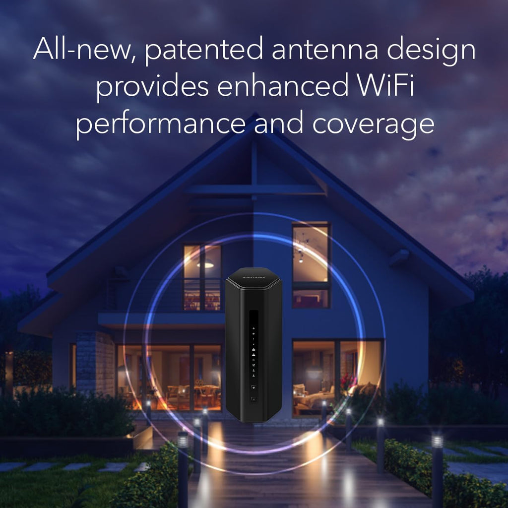 NETGEAR Nighthawk WiFi 7 Router RS200, Up to 2,500 sq ft, 6.5 Gbps