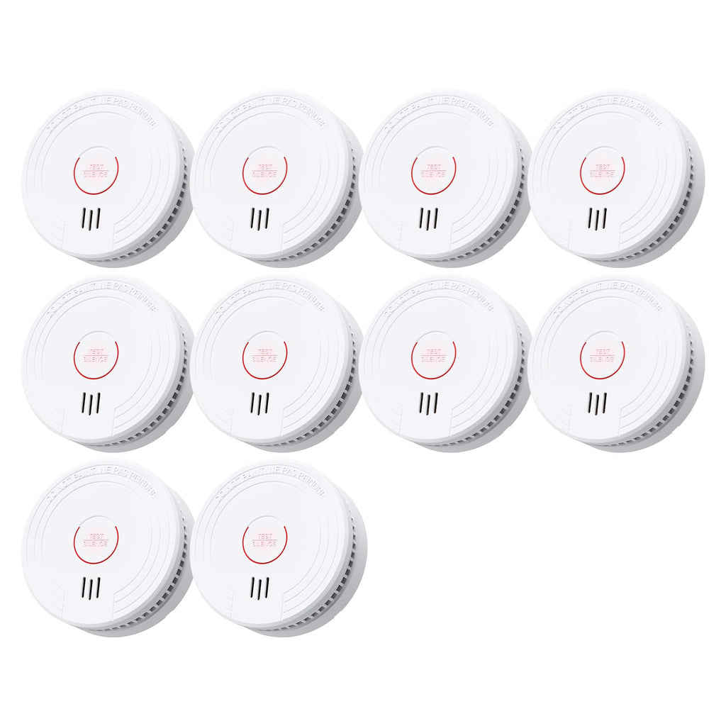 SITERLINK Smoke Detectors Replaceable Battery UL217,GS509A-2NCDR 8pack