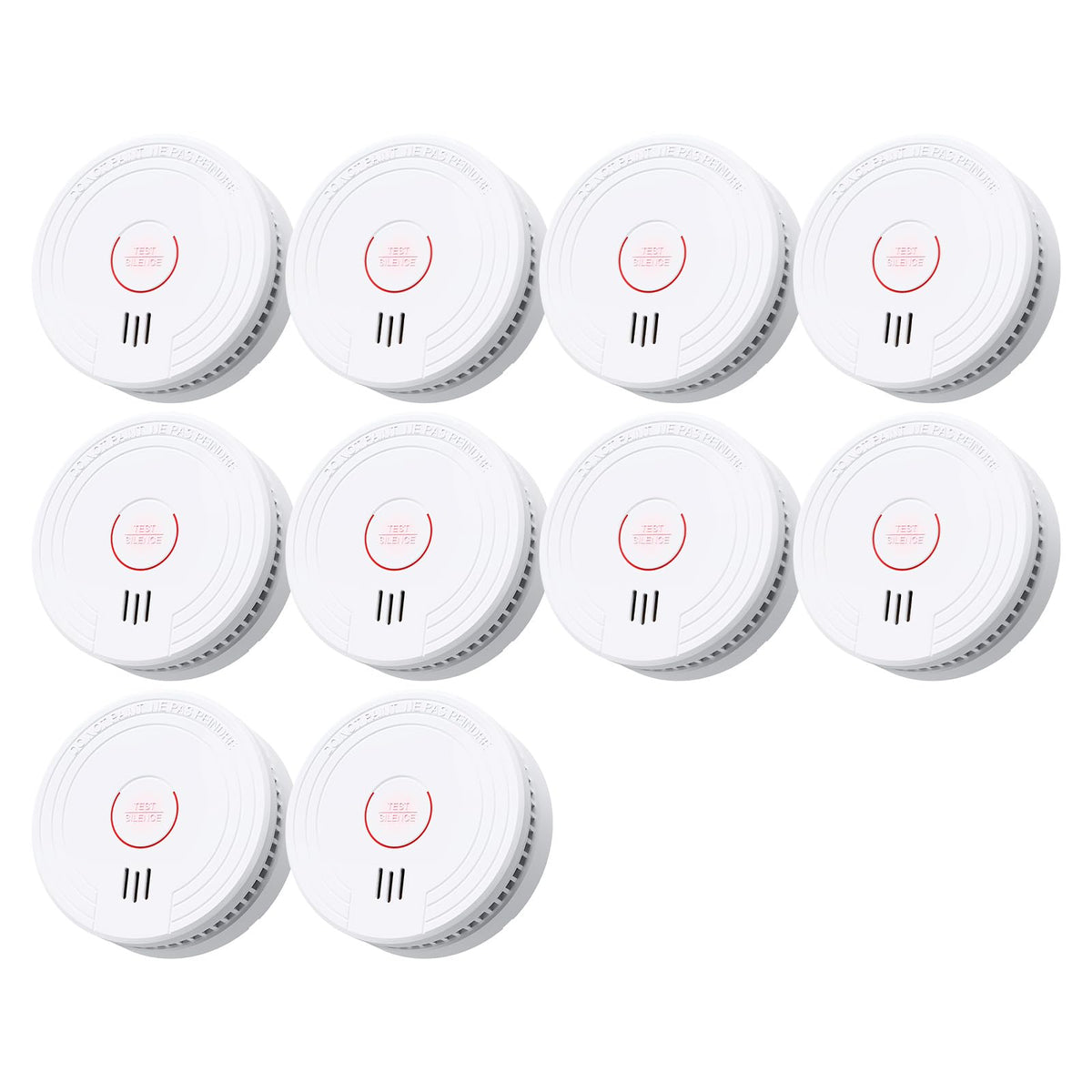 SITERLINK Smoke Detectors Replaceable Battery UL217,GS509A-2NCDR 12pack