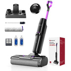 Wet Dry Vacuum Cleaner 20,000Pa,50Mins Runtime Cleaning Area 3013ft²,Cordless Vacuum Cleaner, Cordless Vacuum and Mop All in One,Self-Cleaning for Hard Floors Sticky Messes and Pet Hair H15Set