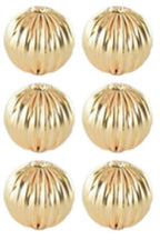 Premium 14K/18K Gold-Filled ep Watermelon Beads - Elegant Textured Design for Jewelry Making, DIY Crafts, 4mm to 10mm Variety Pack (18K-10mm-100 PCs)
