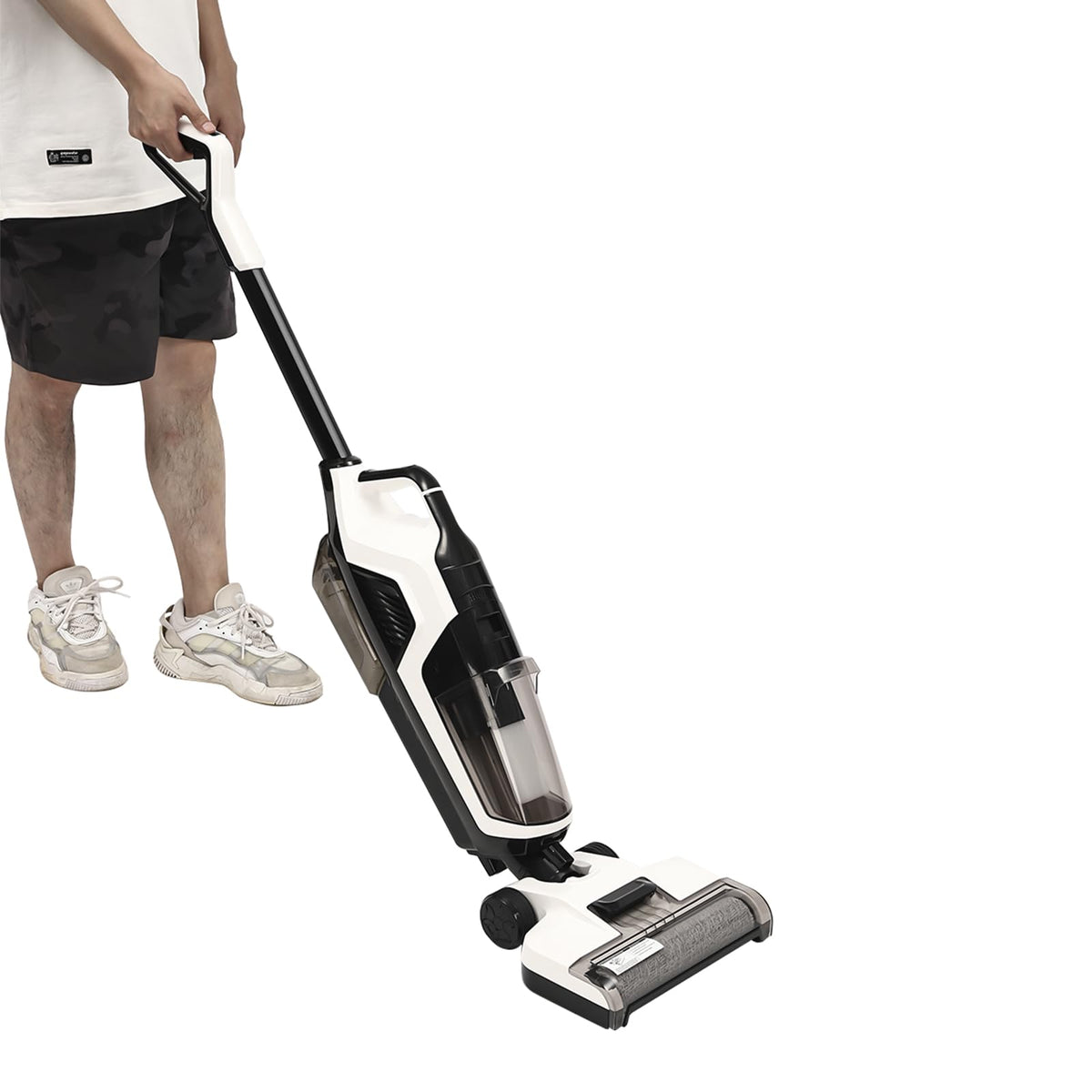 Cordless Wet Dry Vacuum Cleaner Mop All-in-One Combo, 35w Lightweight Design, Self-Cleaning Battery Powered, Floor Cleaner, for Hardwood Floors, Pet Hair, Sticky Messes and Kitchen Spills