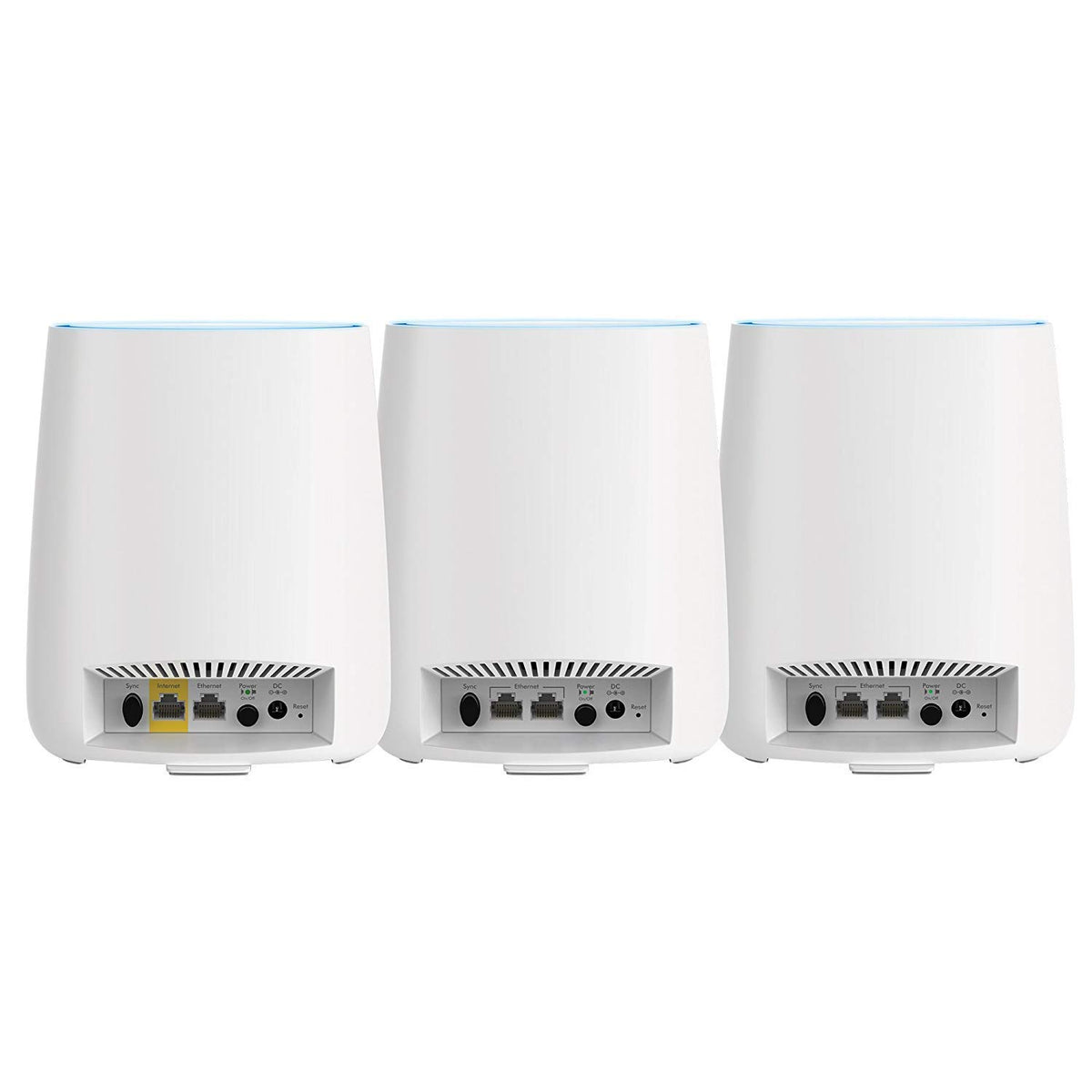 ---NETGEAR Orbi Ultra-Performance Whole Home Mesh WiFi System - WiFi router and two satellite extender with speeds up to 3Gbps over 6,000 sq. feet, AC3000 (RBK53)