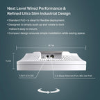 Omada AX5400 6-Stream WiFi Access Point, w/ DC Adapter, 2.5G Port(EAP670)