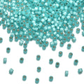 30g Miyuki Delica 11/0 Seed Beads, Translucent 24Kt Gold-Lined Opal DB230