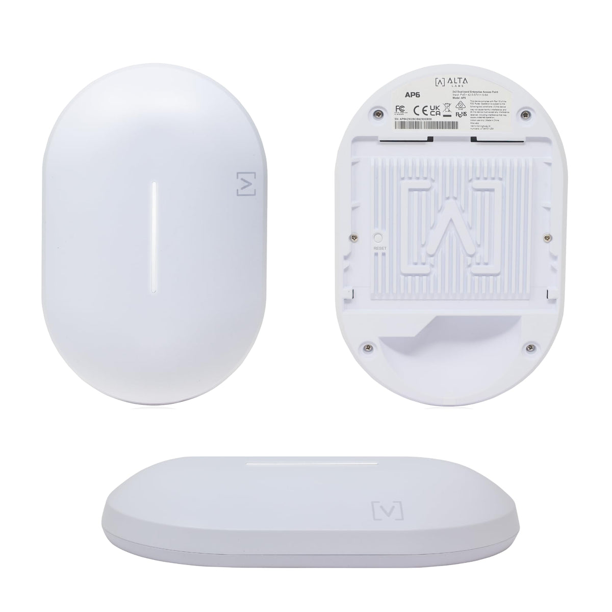 Alta Labs AP6 WiFi 6 Access Point, Dual Band, High Performance, 3 Gbps, IP54 Rated, POE+, Content Filtering, Seamless Roaming, App Control, Computer Networking Wireless Access Points