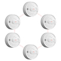 X-Sense Interconnected Smoke Detector, 10-Year Battery, SD20-W, 6-Pack