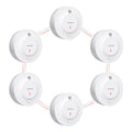 X-Sense Interconnected Smoke Detector, 10-Year Battery, SD19-W, 6-Pack