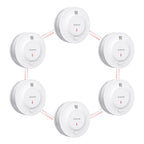 X-Sense Interconnected Smoke Detector, 10-Year Battery, SD19-W, 6-Pack