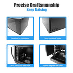 Wall Mount Server Cabinet for Networking Data Home Video WiFi Internet System with 12 inch Install Depth (6U 450mm deep)