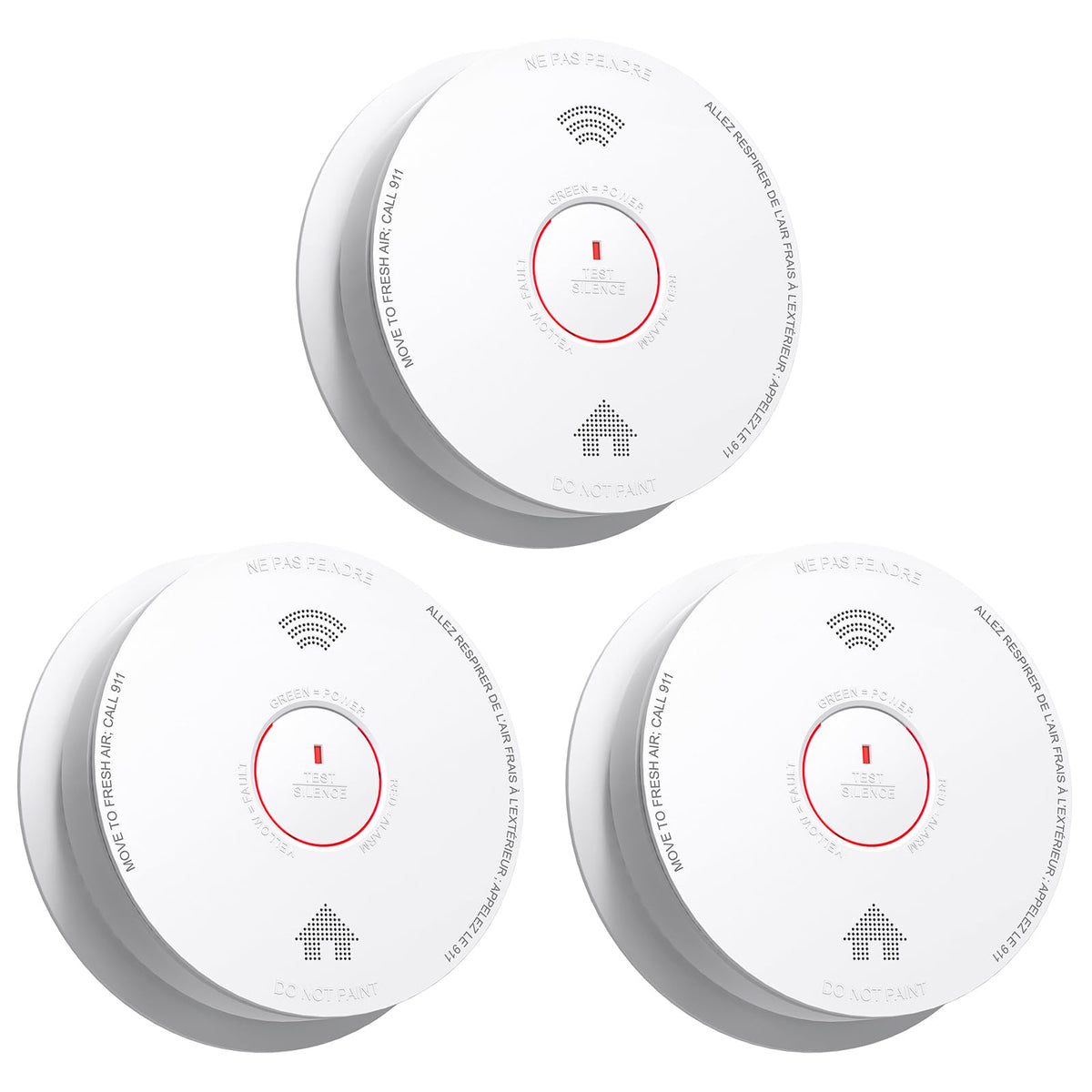 Siterlink Smoke Detectors 10 Year Sealed Battery Operated 6 Pack