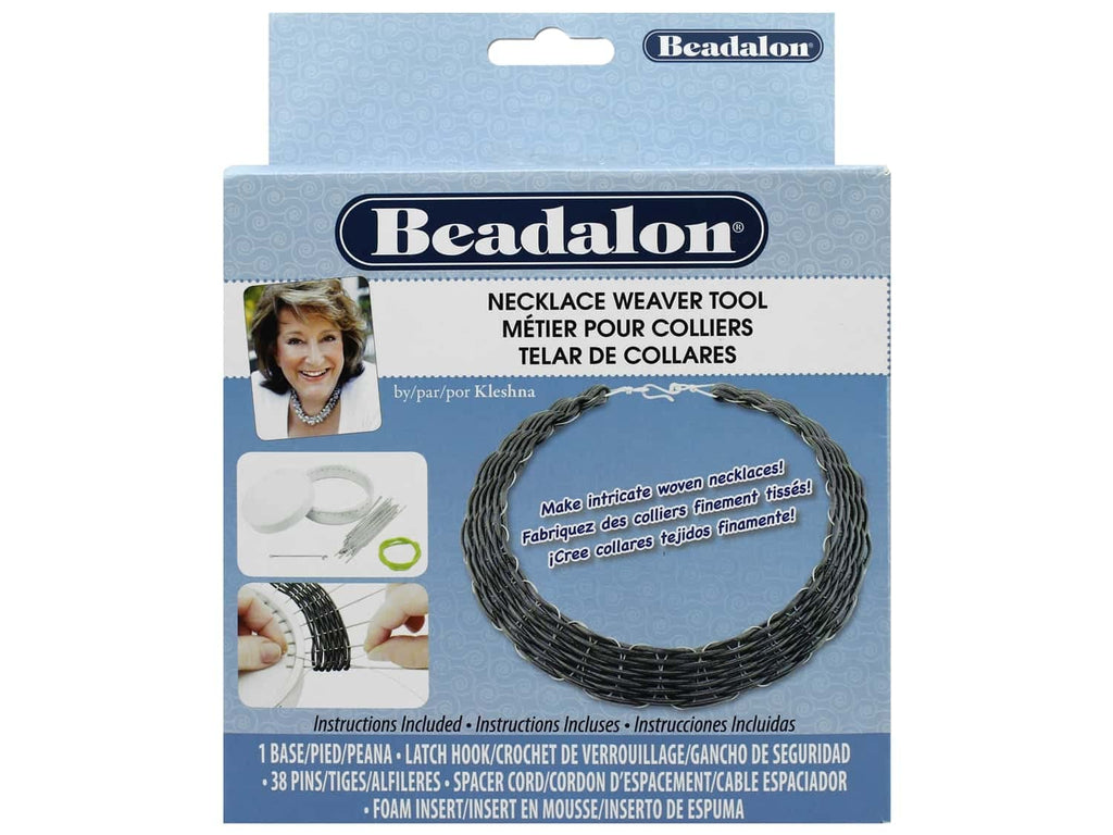 Beadalon Weaver Necklace Weaving Tool, Silver 6.75 x 5.25 x 2