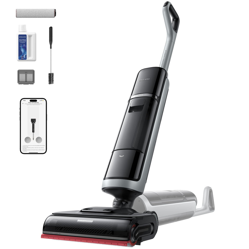 DREAME H15 Pro Wet Dry Vacuum and Mop, 185°F Heated Water Floor Cleaning