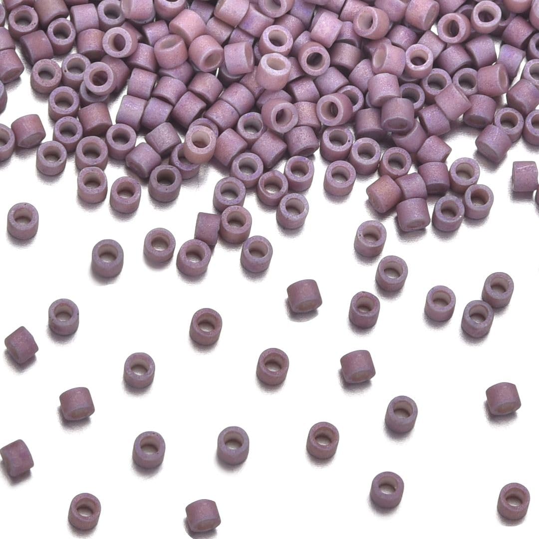 30g Miyuki Delica 11/0 Seed Beads, 24Kt Gold-Lined Crystal Gold DB33