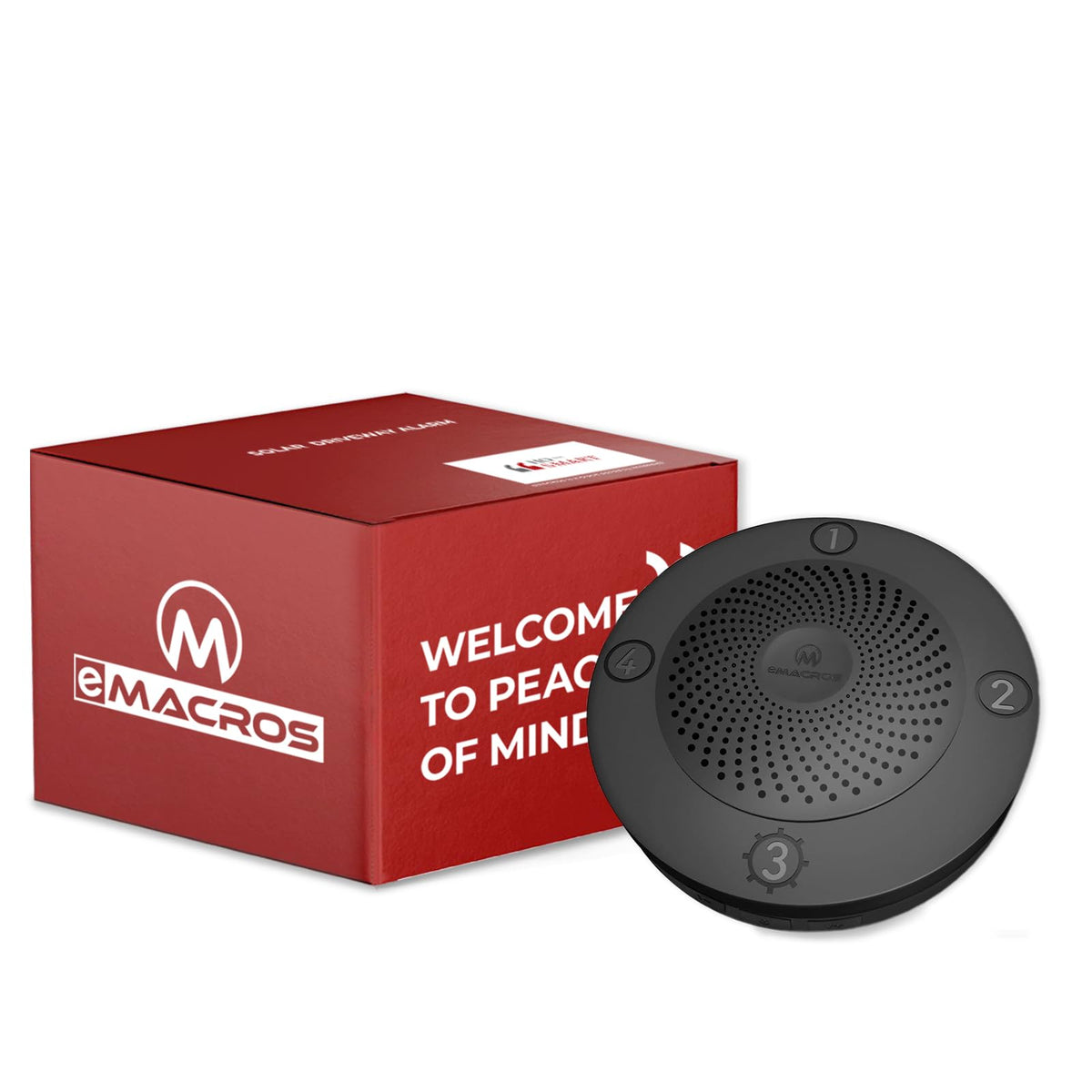 Solar Wireless Driveway Alarm, 1 Plug-in Receiver & 4 Sensors