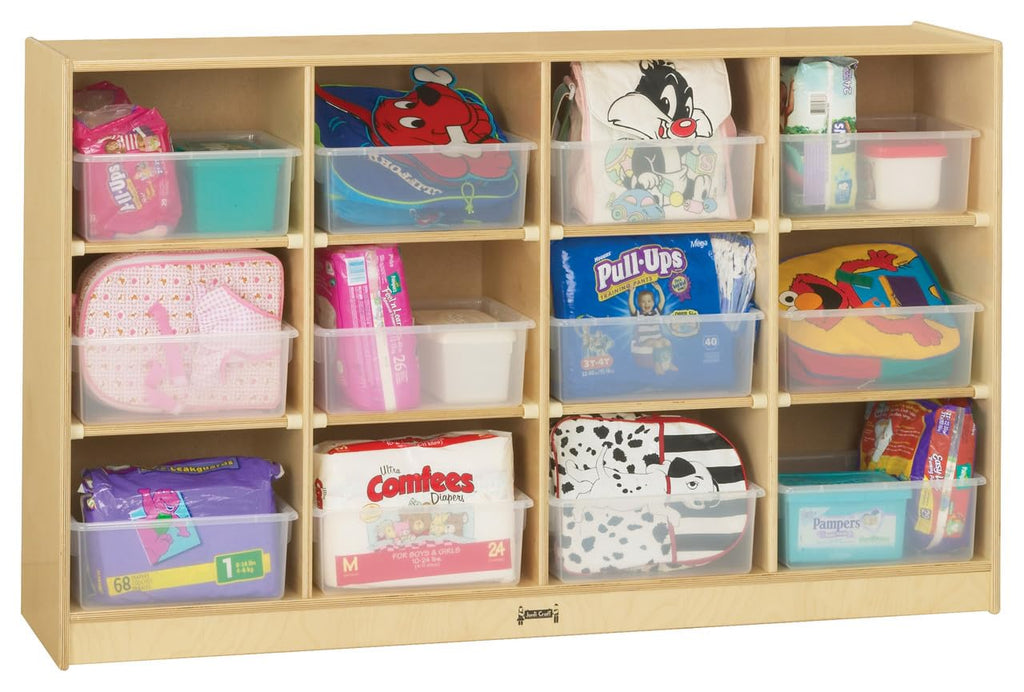 Jonti-Craft 0304JC 12 Tub Large Mobile Unit Without Bins