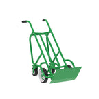 F84808A3 14 Gauge Steel Deep Frame Bag and Box Pallet Truck with 4 Solid Wheels, 14-1/2" Width x 54" Height x 10" Depth