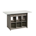 Sauder Craft Pro Series Durable Craft Work Table with Storage/Pantry cabinets, Mystic Oak Finish