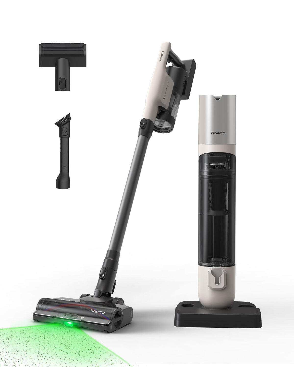 Tineco Pure ONE Station 5 Cordless Smart Vacuum with 2.5L Auto Dust Base, Full-Path Self-Cleaning, 175AW Suction, ZeroTangle Tech, Stick Vacuum Cleaner for Pet Hair, Carpet & Hard Floor