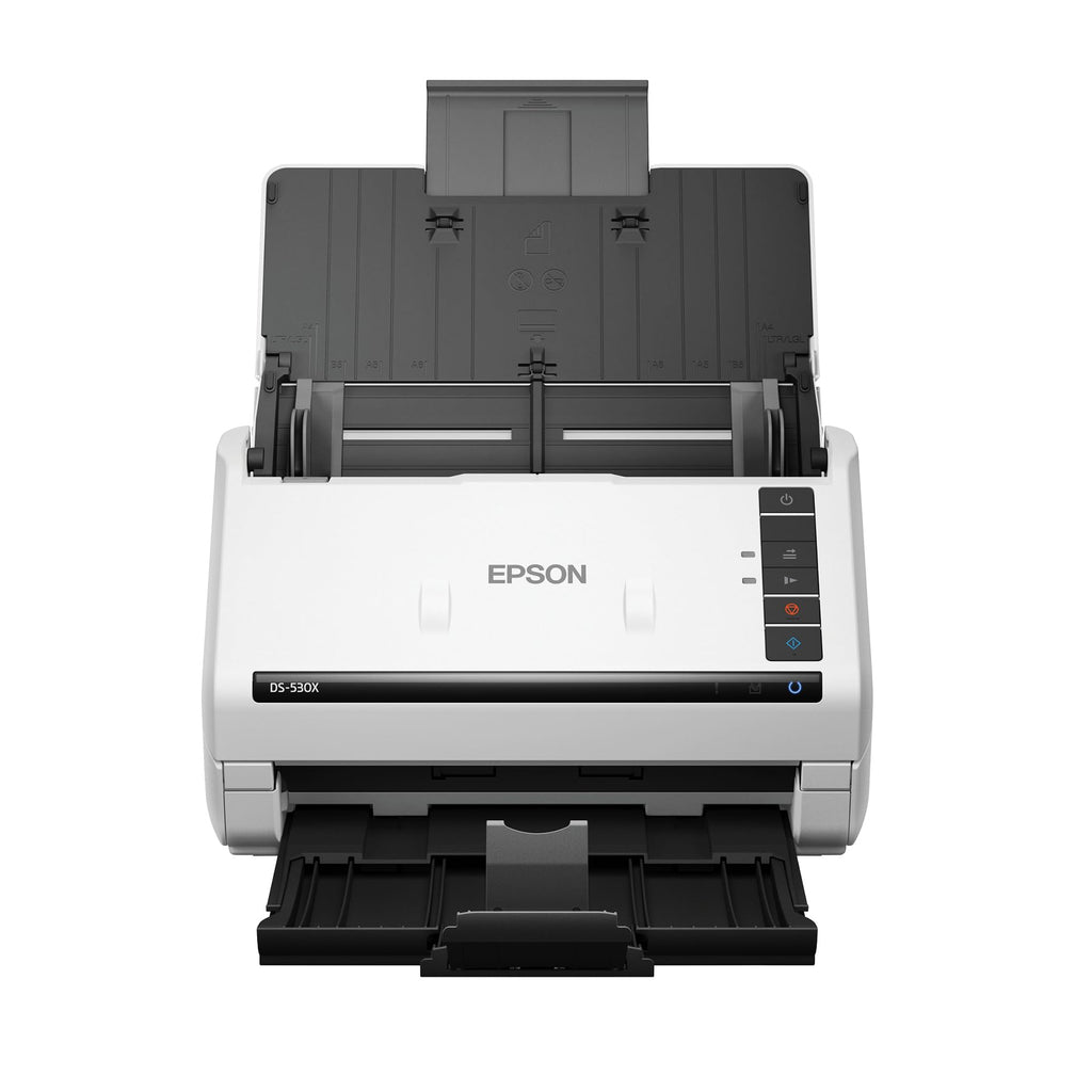 Epson DS-530X Color Duplex Desktop Document Scanner, up to 45 ppm, USB Connectivity, 100-Page Auto Document Feeder (ADF), Twain and ISIS Drivers