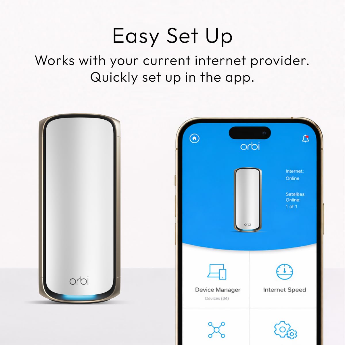 NETGEAR Orbi 970 Series (2026 Release) WiFi 7 Mesh System, 3 Pack