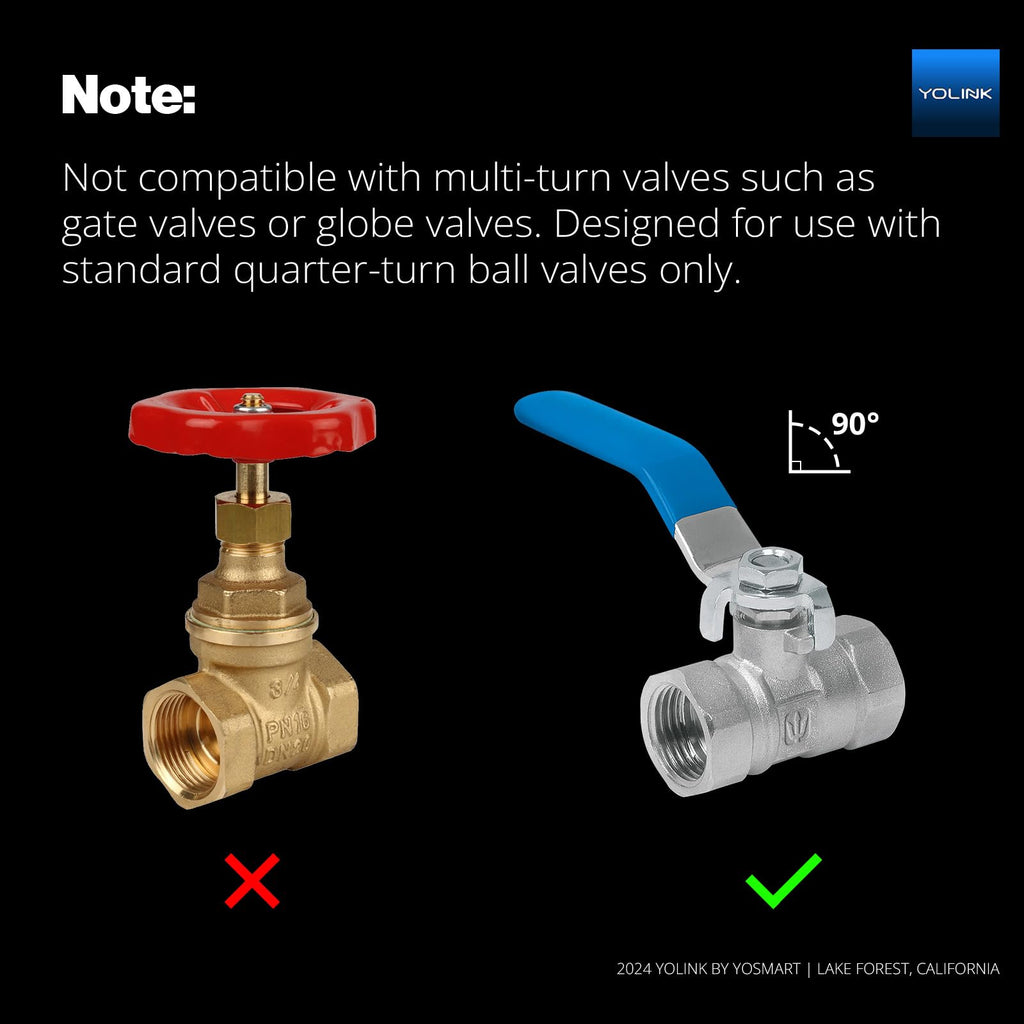 YoLink Water Shutoff Kit: X3 Controller + EVO + 4-Pack Sensors + Hub