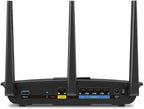 Linksys EA7300 Max-Stream: AC1750 Dual-Band Wi-Fi Router, Gigabit Ethernet Ports, 1,500 square-foot Range, 10 Devices, MU-MIMO (Black)