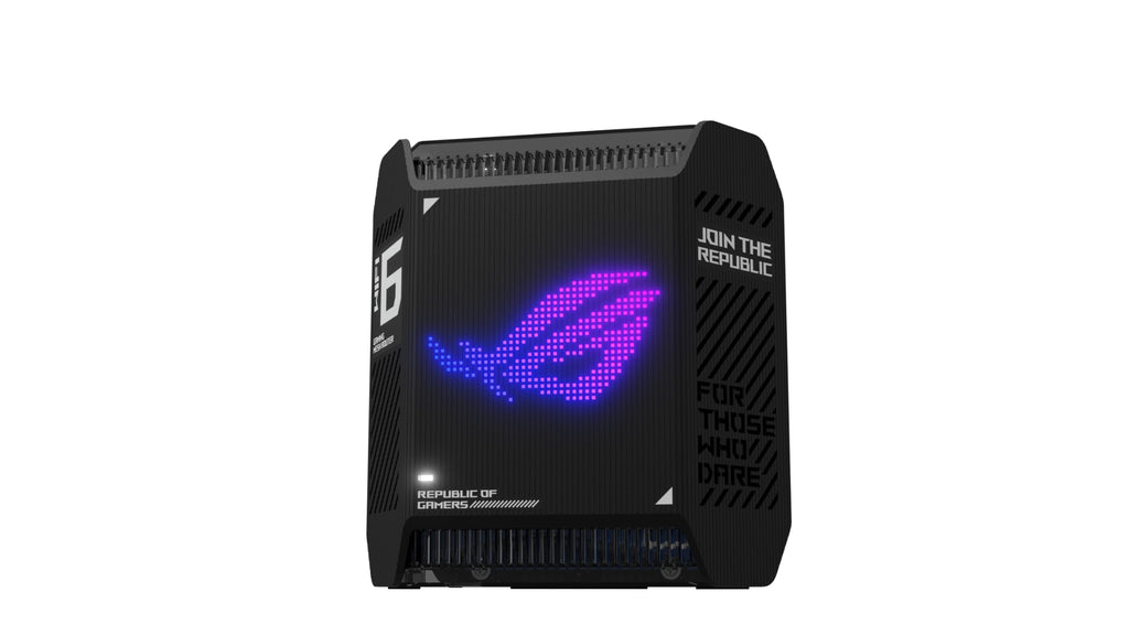 ASUS ROG Rapture GT6 (1PK) Tri-Band WiFi 6 Gaming Router, Covers up to 2,900 sq ft, 2.5 Gbps Port, Triple-Level Game Acceleration, UNII 4, Lifetime Internet Security, Black