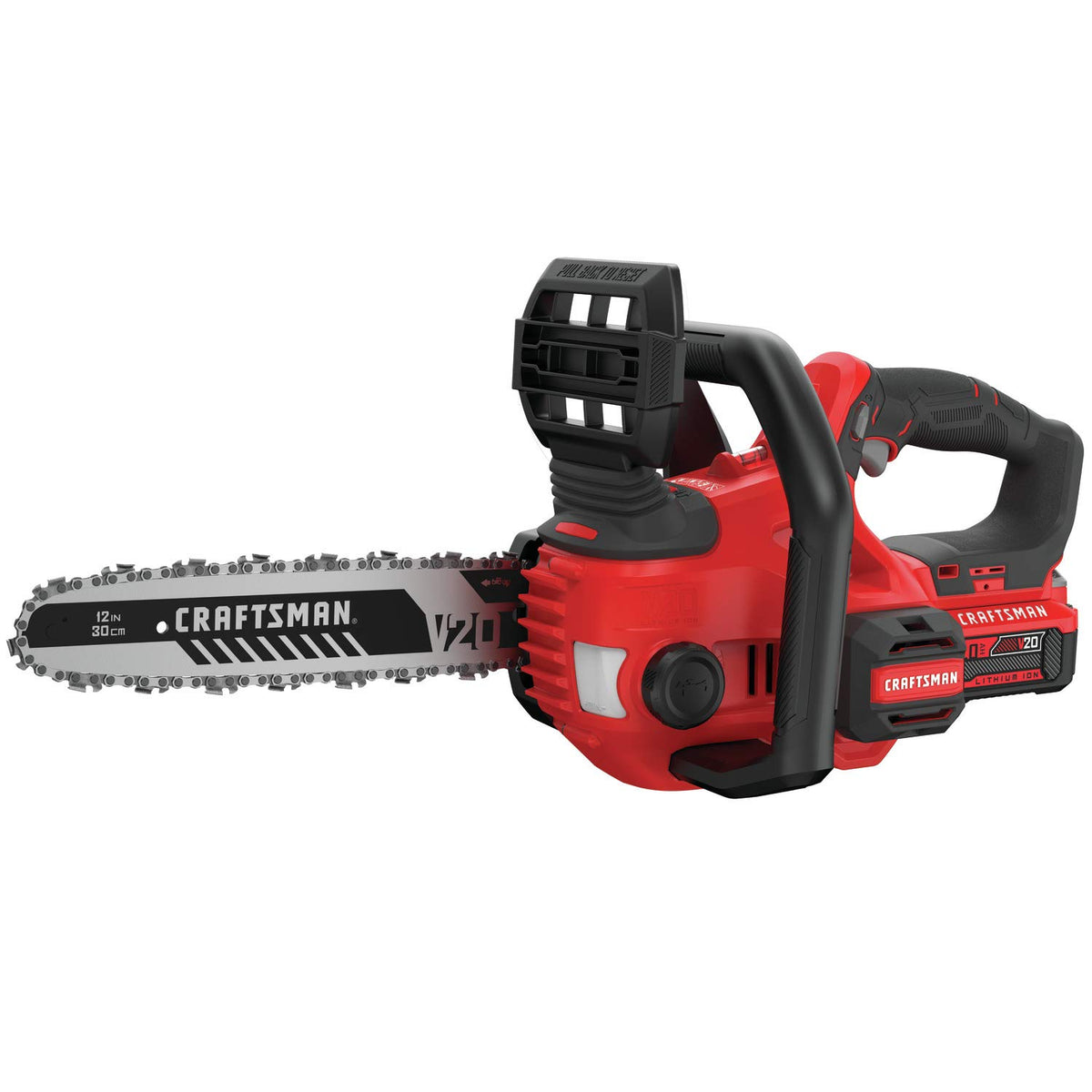 CRAFTSMAN Mini Chainsaw, 10 inch Mini Chainsaw Cordless, Electric Chain Saw, V20 Battery and Charger Included, Handheld Tree Trimmer Wood Cutter (CMCCS610D1)